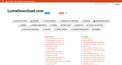 Desktop Screenshot of lumadownload.com